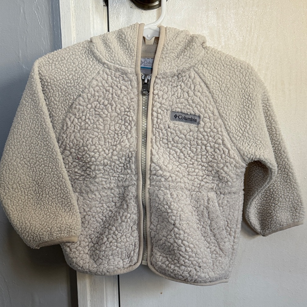 Columbia Off-White Sherpa Fleece Jacket